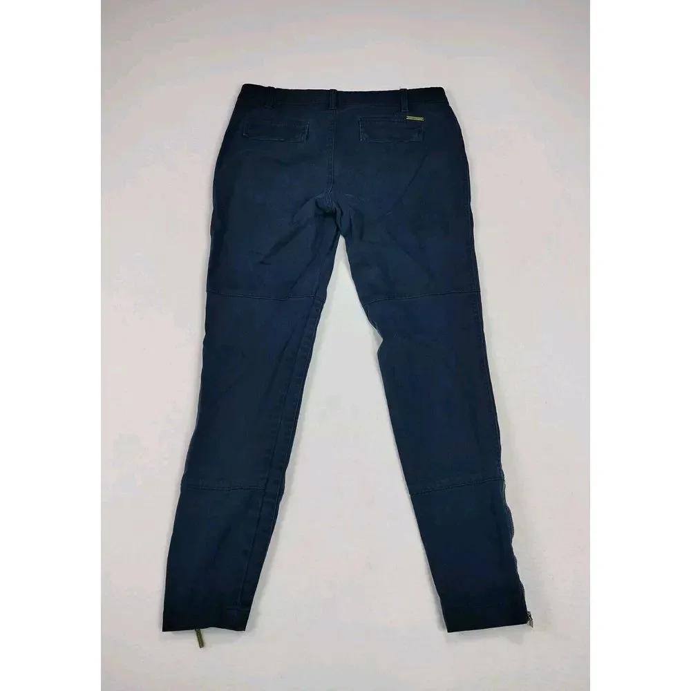 Michael Kors Women's Pants Black‎ Skinny Slim Ankle Bikercore Bikelife Edgy Punk